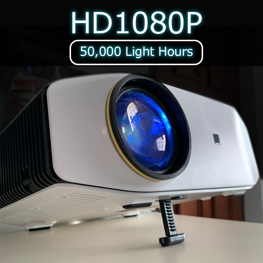 BeamerX II - Proyektor TV Bioskop 300” | Natural HD1080P | Wi-Fi 5Ghz | untuk Rumah & Bisnis 