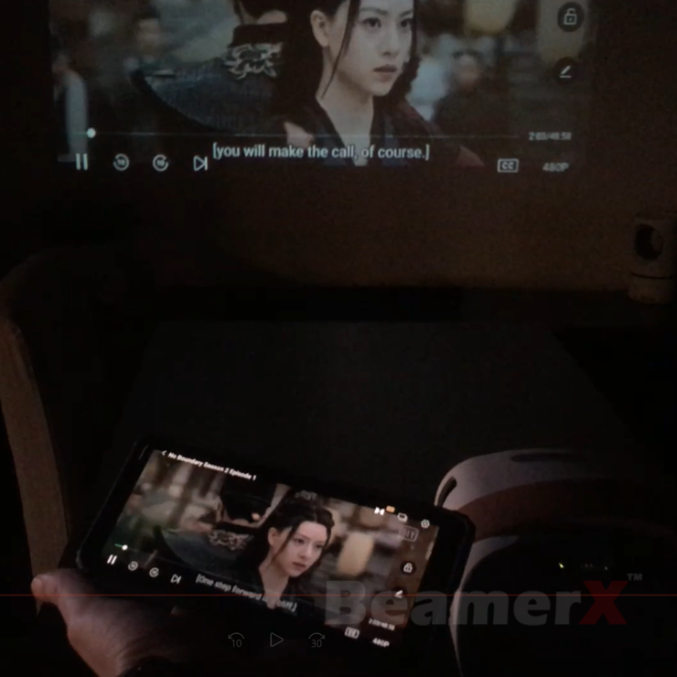 BeamerX Wink - 80” Cinema TV Projector | Built-in FHD1080P MP4 Player | Wi-Fi Screen Mirroring YouTube - BeamerX Projector